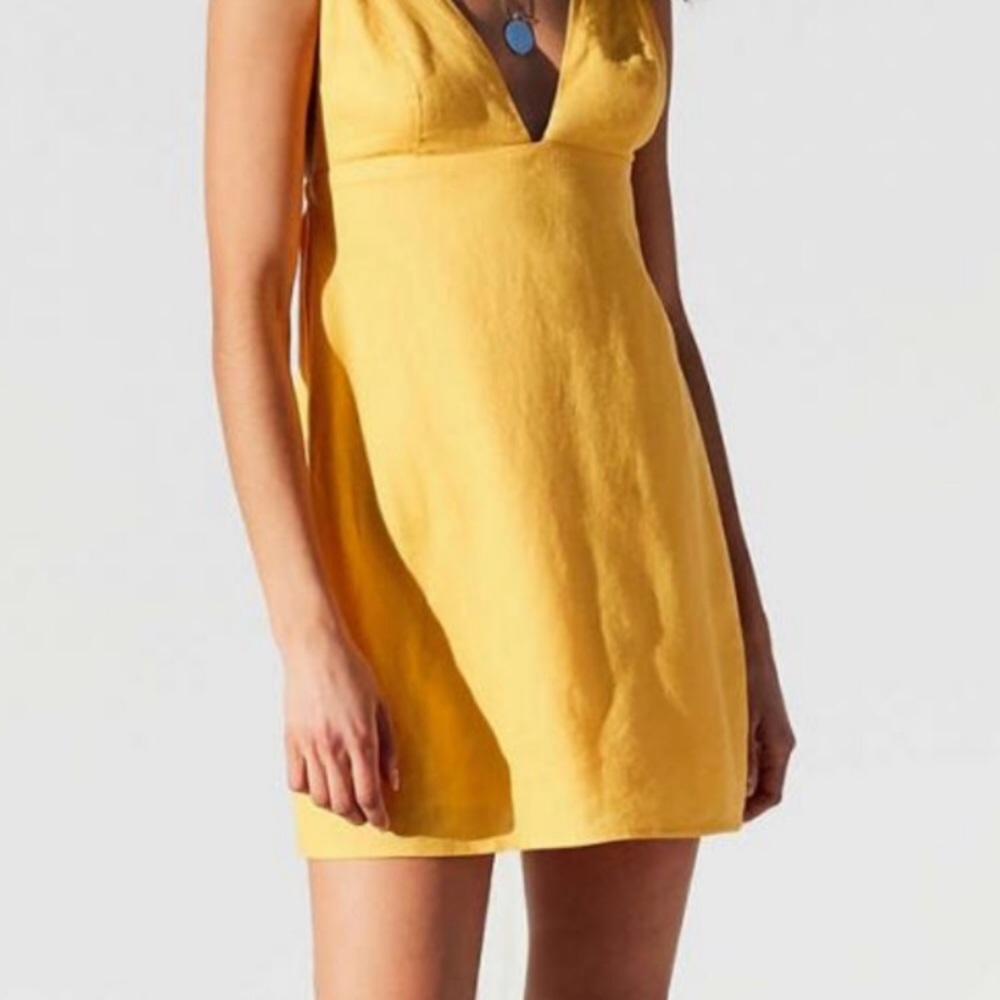 Urban Outfitters Yellow Strappy Sundress